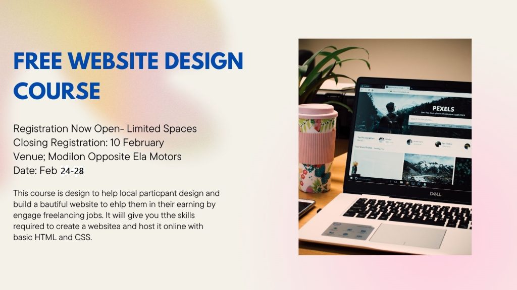 Website Design Course For Free